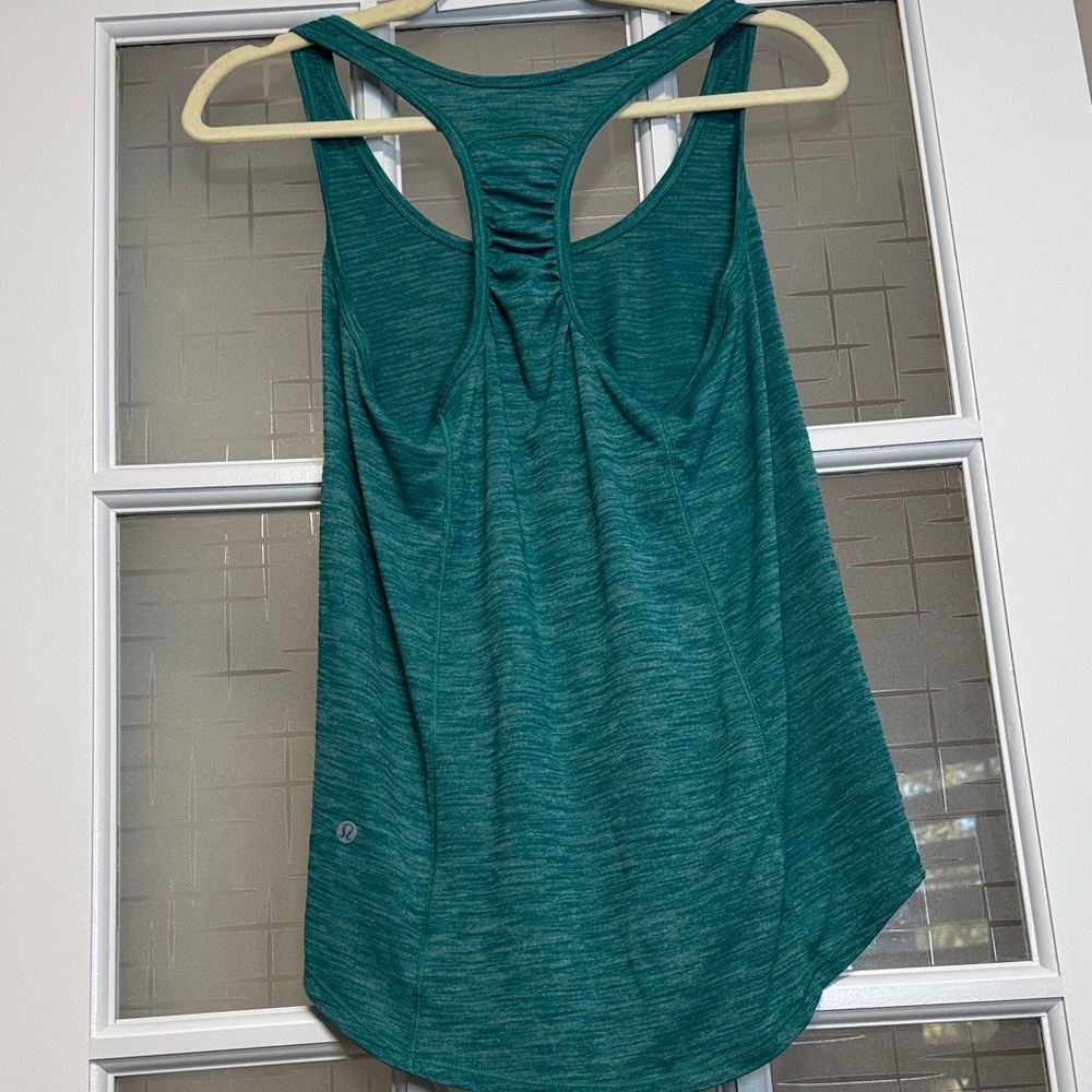 Lululemon Women's Teal Racerback Tank Top size 8